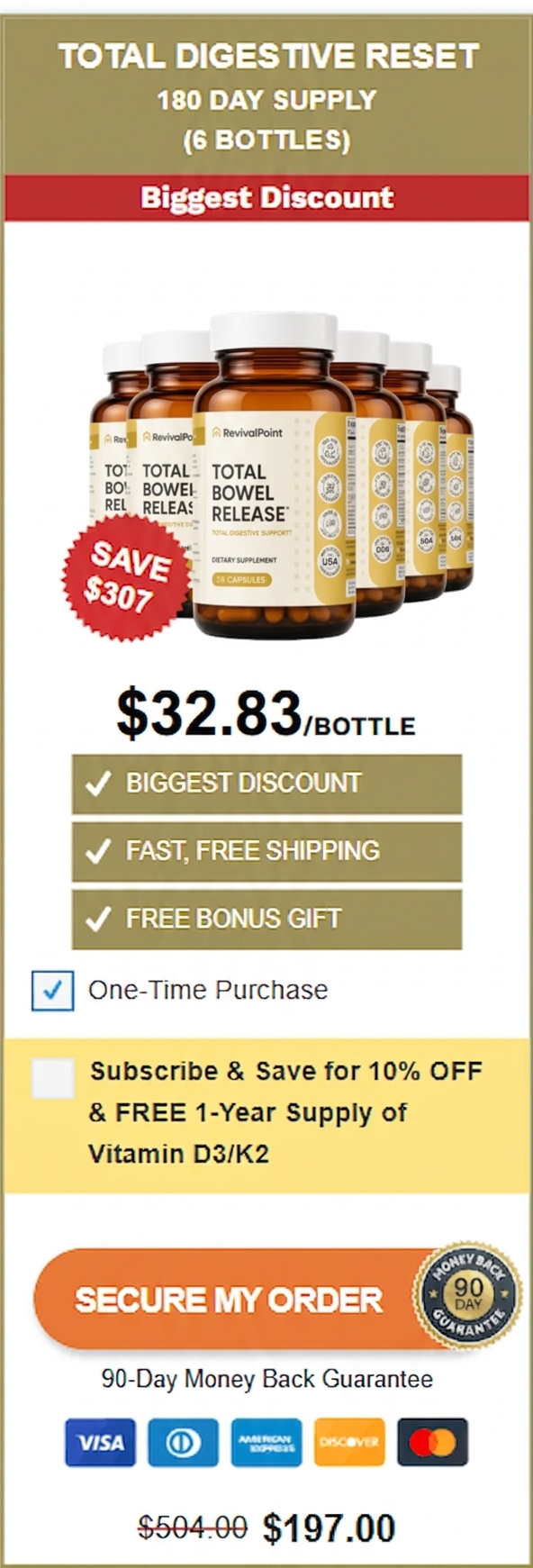 Total Bowel Release 6 bottle